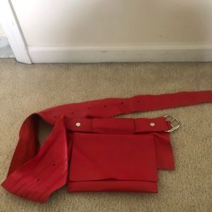 Leather handmade fanny pack